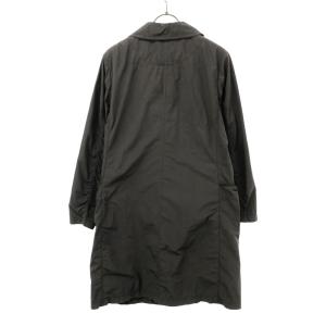 INED イネド 日本製 ナイロン ステンカラーコート 11 チャコールグレー レディース 古着 中古