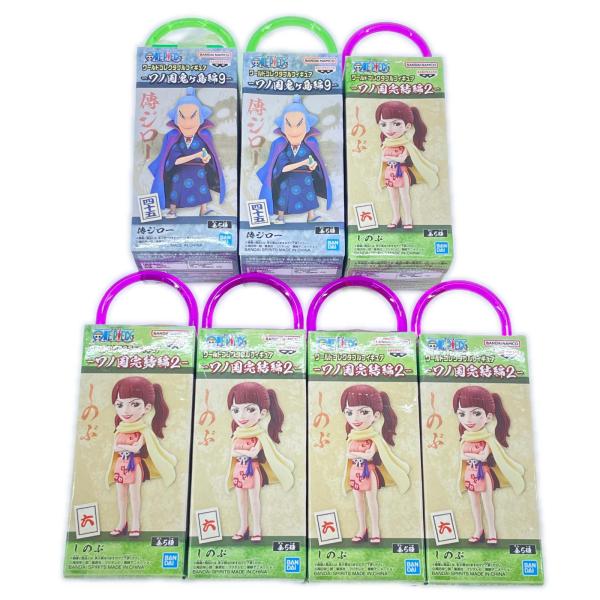 未使用 BANPRESTO ワンピース ワールドコレクタブルフィギュア ワの国 フィギュア 7点まと...