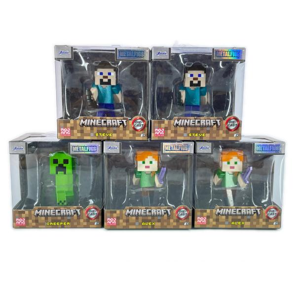 未使用 Jada Toys マインクラフト メタルフィグ フィギュア 5点まとめ売り