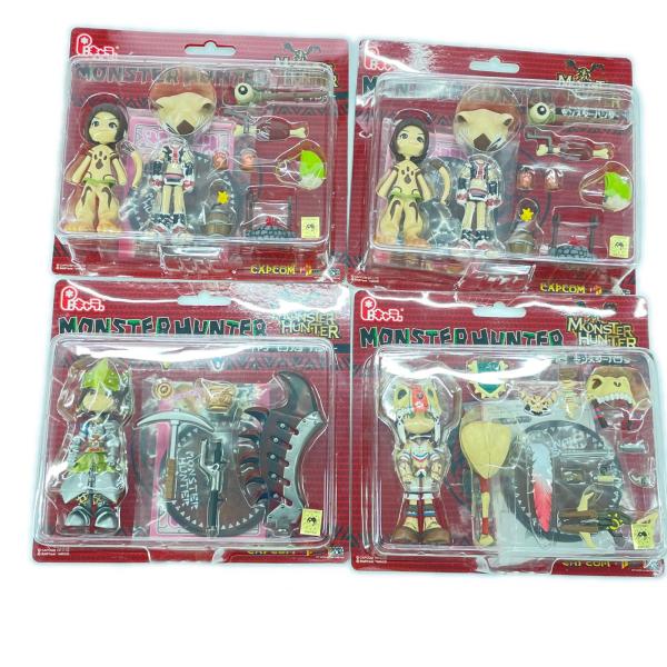未使用 GSIクレオス P:キャラ モンスターハンター モンちゃん フィギュア 4点まとめ売り