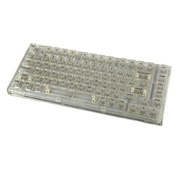 YUNZII キーボード ワイヤレス 透明キーキャップ ホットスワップ対応
