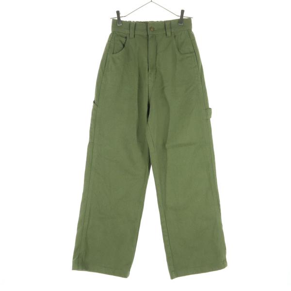 美品 JaVa ジャバ ペインターパンツ S カーキ レディース 古着 中古