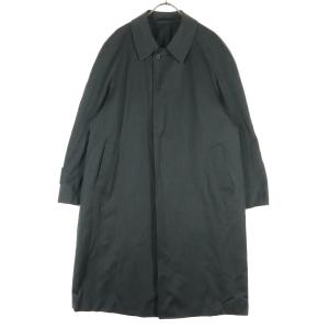 JAEGER イエガー 日本製 カシミヤ混 ステンカラーコート A5 グレー メンズ 古着 中古