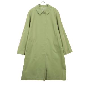 Aquascutum アクアスキュータム 日本製 長袖 ステンカラーコート 11 カーキ系 レディース 古着 中古