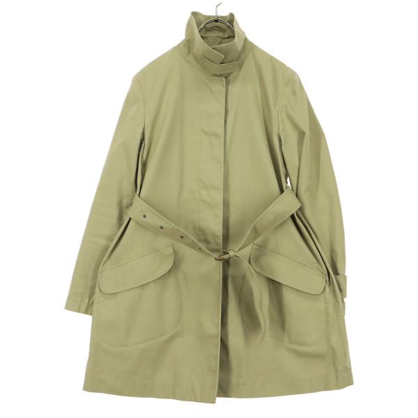美品 UNIQLO+J ユニクロプラスジェイ 長袖 ミリタリーコート L ベージュ レディース 古着...