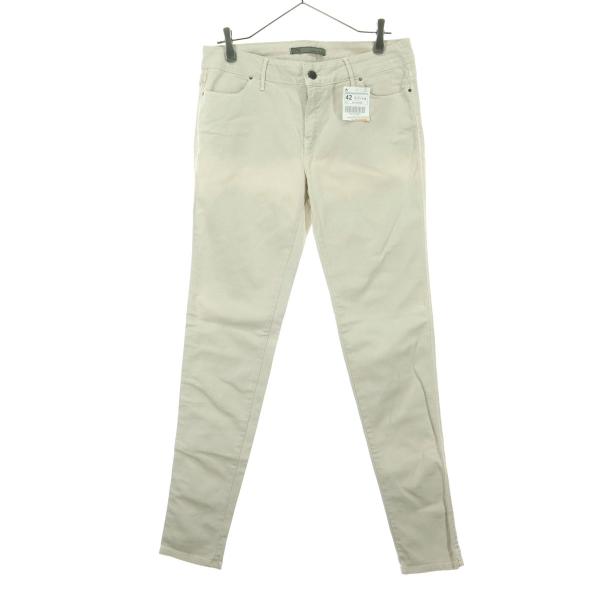 ZARA BASIC ザラベーシック スキニーデニムパンツ 42 ベージュ レディース 古着 中古