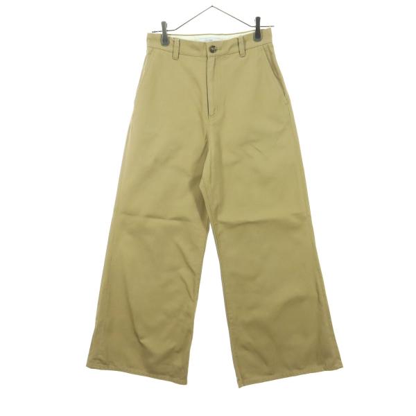 SLOBE IENA スローブイエナ ワイド チノパンツ 36 ベージュ系 レディース 古着 中古