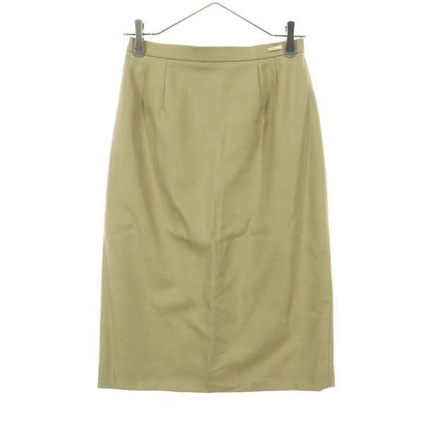 美品 DAKS LONDON ダックスロンドン 日本製 カシミヤ混 ミディ丈 タイトスカート 38 ...