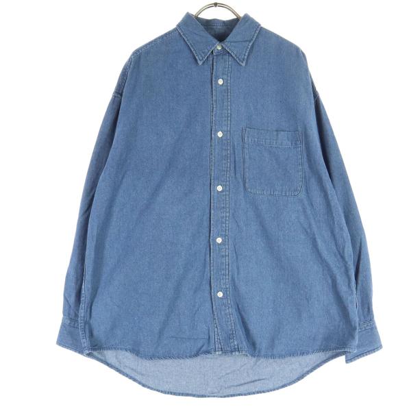 FREAK'S STORE フリークスストア 長袖 デニムシャツ M ブルー メンズ 古着 中古