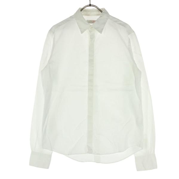 BEAMS ビームス 長袖 コットンシャツ M ホワイト メンズ 古着 中古