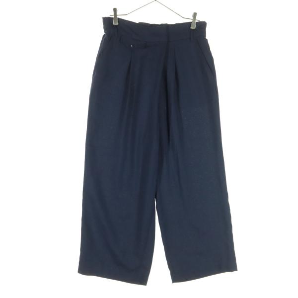 美品 BEAMS HEART ビームスハート ワイドパンツ M ネイビー レディース 古着 中古