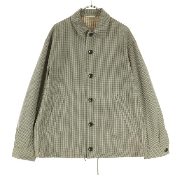 green label relaxing グリーンレーベルリラクシング 千鳥格子柄 長袖 シャツジャ...