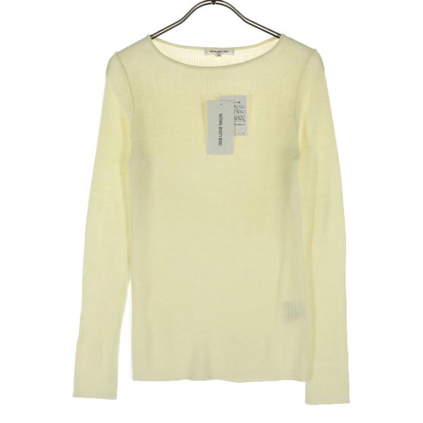 未使用 NATURAL BEAUTY BASIC ナチュラルビューティーベーシック 長袖 ニット M...