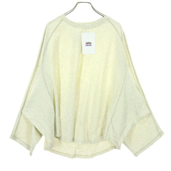 未使用 JaVa ジャバ 長袖 カットソー L ライトグレー系 メンズ 古着 中古