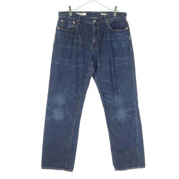 GAP ギャップ ストレートデニムパンツ w34 ブルー メンズ 古着 中古