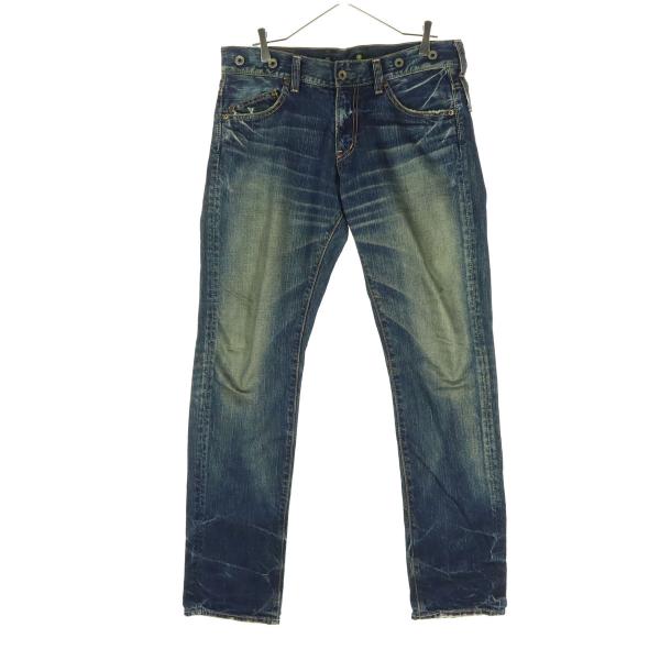 Johnbull ジョンブル コットン 日本製 デニムパンツ L ブルー系 メンズ 古着 中古