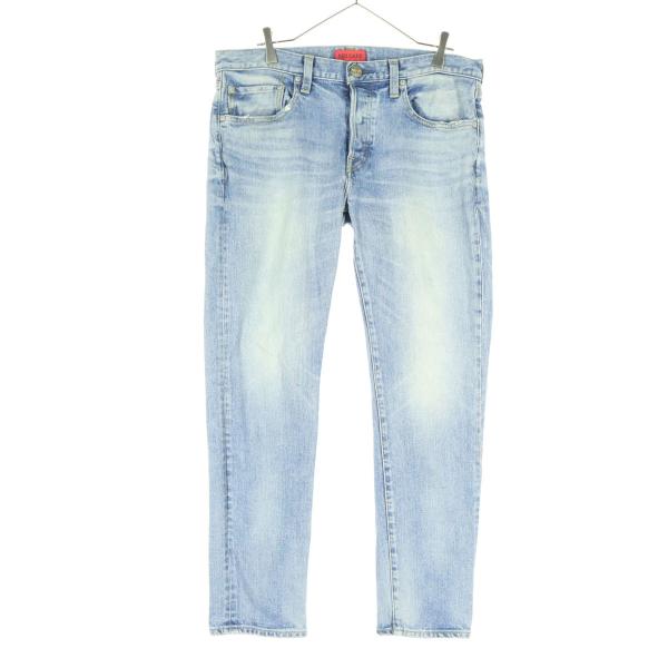 RED CARD レッドカード 日本製 コットン デニムパンツ w32 ブルー系 メンズ 古着 中古