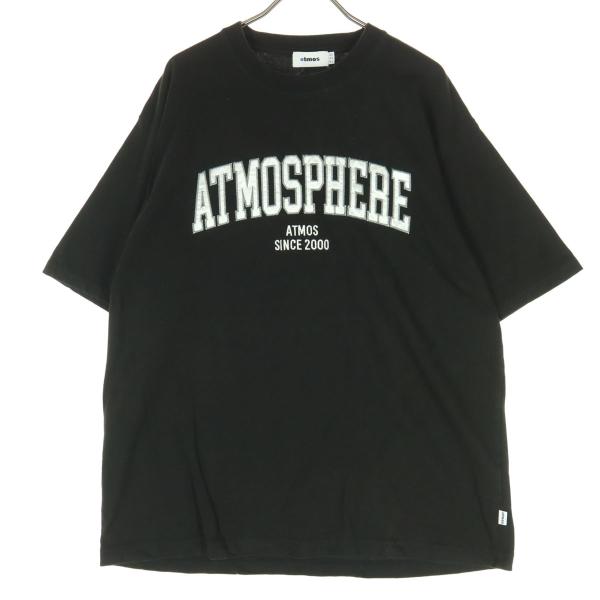atmos アトモス 刺繍 半袖 Tシャツ L ブラック メンズ 古着 中古