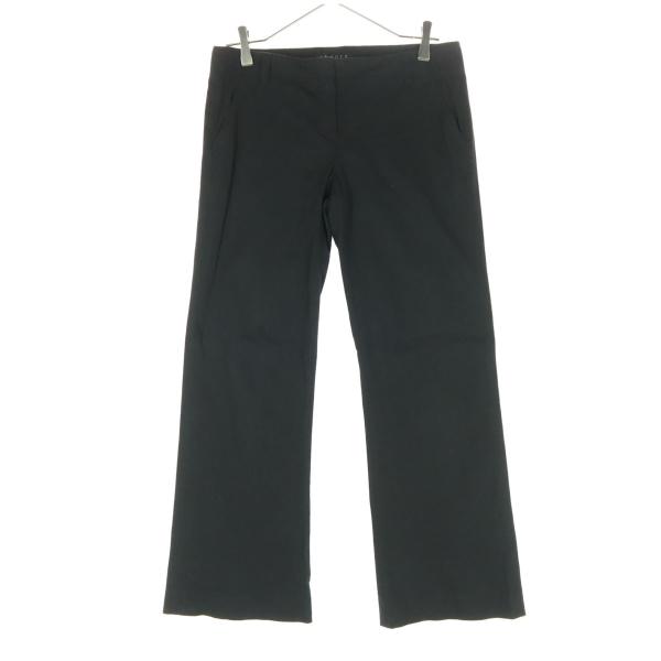 theory セオリー 日本製 ロングパンツ 2 ブラック レディース 古着 中古