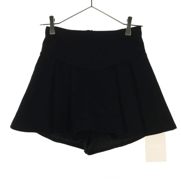 未使用 Darich ダーリッチ ミニ丈 プリーツ キュロットパンツ F ブラック レディース 古着...