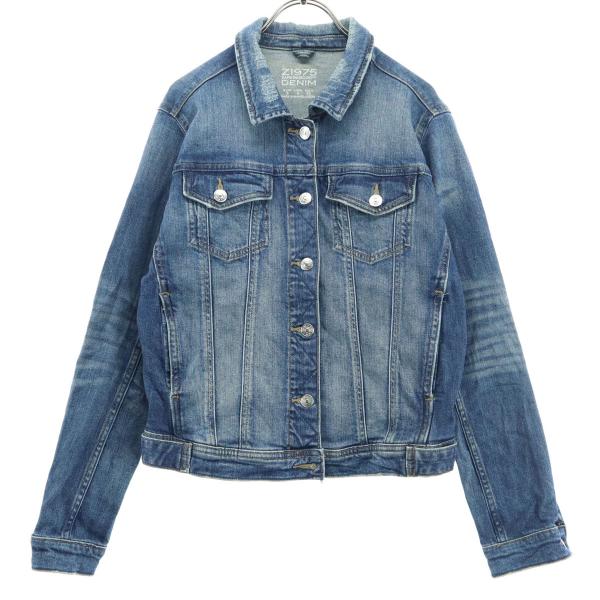 ZARA BASIC ザラベーシック 長袖 デニムジャケット S ブルー系 レディース 古着 中古