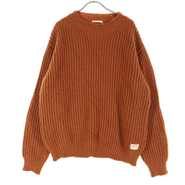 JaVa ジャバ 長袖 ニット M オレンジ系 メンズ 古着 中古