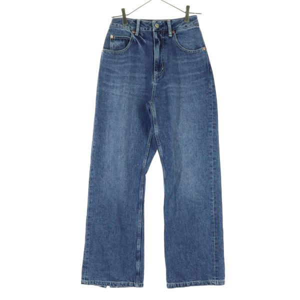 未使用 RAGEBLUE レイジブルー ストレートデニムパンツ F ブルー系 レディース 古着 中古