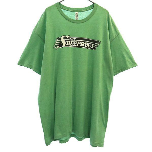 ALSTYLE アルスタイル プリント 半袖 Tシャツ XL グリーン メンズ 古着 中古
