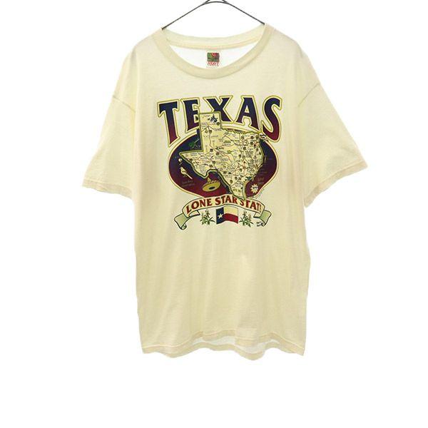 FRUIT OF THE LOOM フルーツオブザルーム プリント 半袖 Tシャツ L ホワイト メ...