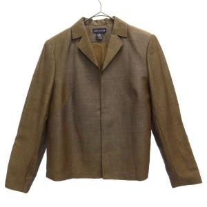 ANN TAYLOR アンテイラー ラペル ジャケット 4 ブラウン レディース 古着 中古