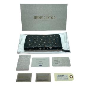 ♯304 JIMMY CHOOジミーチュウラウンドジップ長財布フィリッパスタッズ JIMMY CHOO（ジミーチュウ） FILIPA-フィリパ- ラウンドファスナー