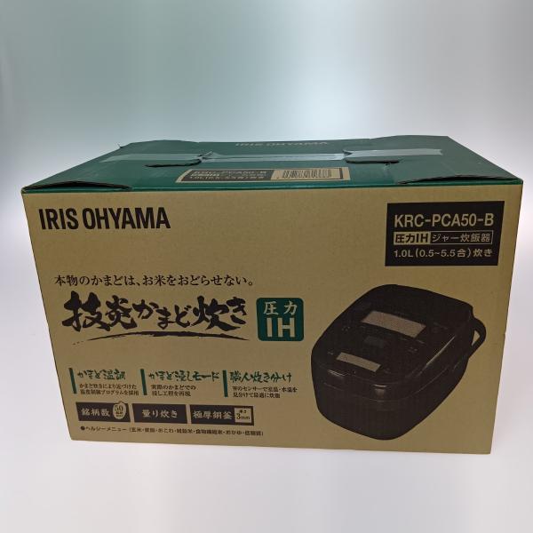 ◎◎ IRISOHYAMA アイリスオーヤマ 技炎かまど炊き 圧力IHジャー炊飯器 5.5合(1.0...
