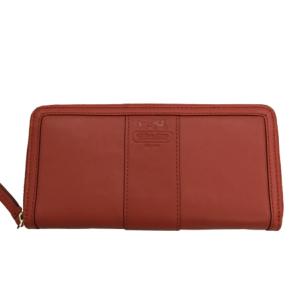 美品 COACH コーチ アコーディオン ジップウォレット ラウンドファスナー 長財布 C5032 ブラウン レディース 古着 中古 USED COACH（コーチ） 美品 アコーディオン ジップウォレット ラウンド