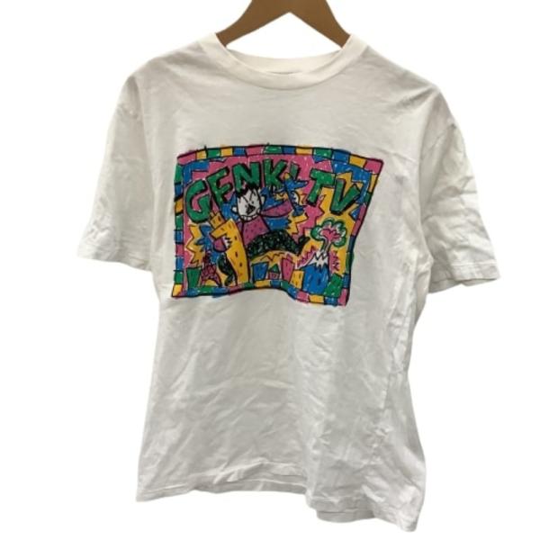 ♪♪ GENKI TV Tシャツ メンズ 元気が出るテレビ 希少 昭和レトロ 北野武 SIZE L ...