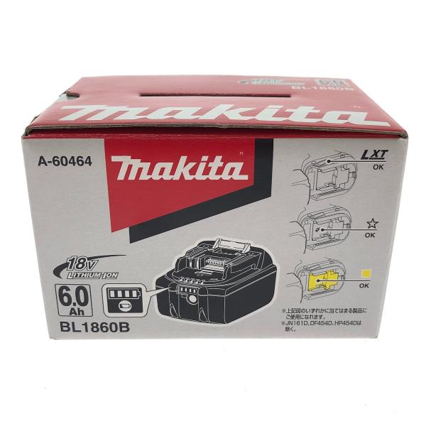 □□ MAKITA マキタ バッテリー 18V 6.0Ah BL1860B 未使用に近い