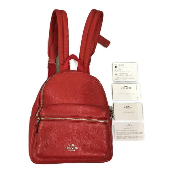 ## COACH コーチ Mini Charlie Backpack in Pebble Leath...