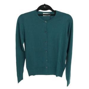 ◆◆ JOHN SMEDLEY ジョンスメドレー カーディガン Sサイズ　メリノウール ディープエメラルド 未使用に近い