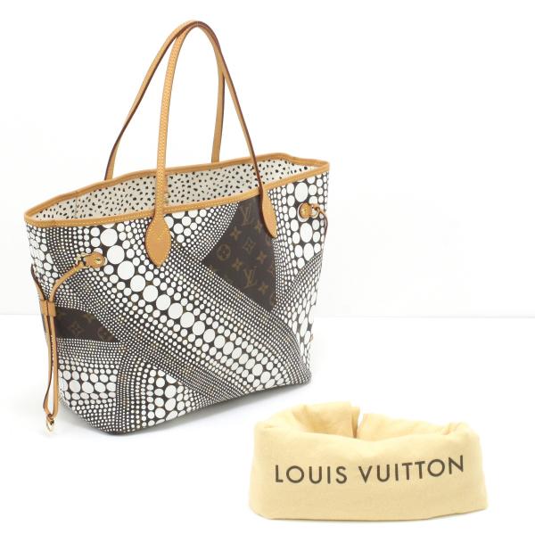 $$ LOUIS VUITTON ルイヴィトン モノグラム ウェーブ 草間彌生 ネヴァーフルMM ト...