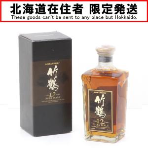 $$【北海道内限定発送】 NIKKA ニッカウヰスキー 竹鶴 ピュアモルト12年 角瓶660ml 40度 箱付 未使用 未開栓｜bigban