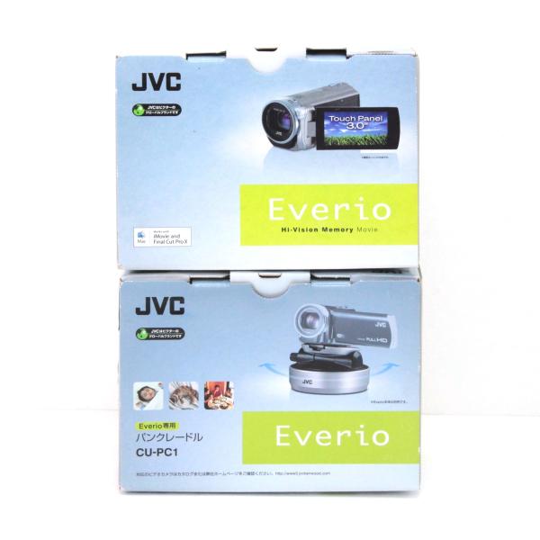 JVC ケンウッド  Everio ハイビジョンメモリームービー GZ-E565-T＋パンクレードル...