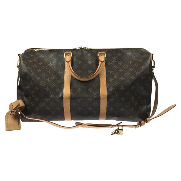 ▽▽ LOUIS VUITTON ルイヴィトン モノグラム キーポル・バンドリエール 50 ボストン...
