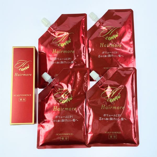Hairmore ヘアモア 薬用ヘアローション S スカルプエッセンス 120ml 1本+詰替え4個...