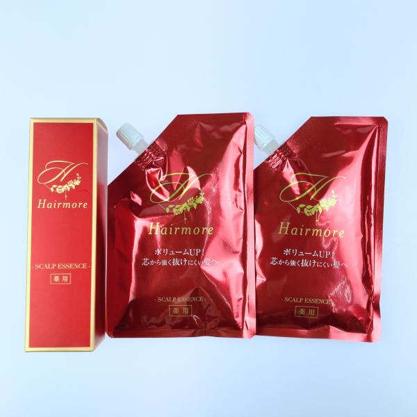 Hairmore ヘアモア 薬用ヘアローション S スカルプエッセンス 120ml 1本+詰替え2個...