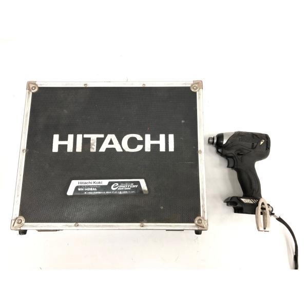 ▼▼ HITACHI 日立 電動工具 コードレス式 14.4V インパクトドライバ 充電器・充電池3...