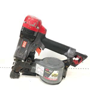 ▼▼ MAX マックス エアツール 65mm 高圧エア釘打機 接合金物用 HN-65Z1 ブラック×レッド やや傷や汚れあり