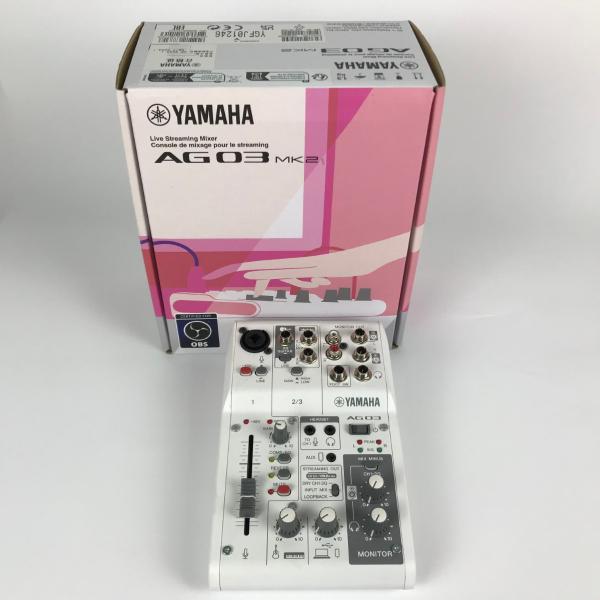 ■■ YAMAHA ヤマハ ライブストリーミングミキサー オーディオインターフェイス AG03 ホワ...
