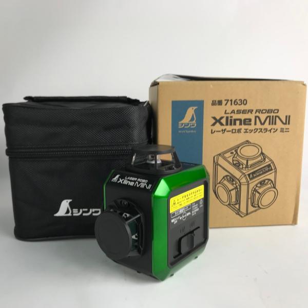 ■■ シンワ測定 レーザー墨出し器 レーザーロボ エックスライン ミニ 71630 目立った傷や汚れ...