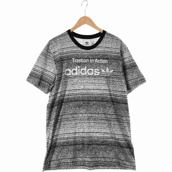 〇〇 adidas アディダス メンズ Tシャツ サイズJ/O グレー やや傷や汚れあり