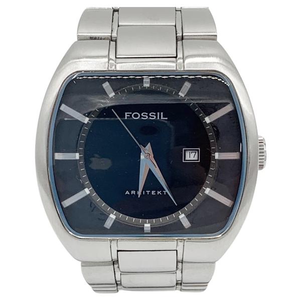 〇〇 FOSSIL フォッシル クォーツ 腕時計 FS-3021 シルバー 傷や汚れあり