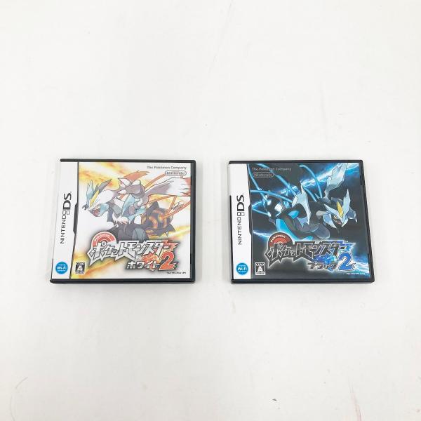 〇〇 Nintendo ニンテンドウ DS ソフト ポケットモンスター ブラック2 ホワイト2 2本...
